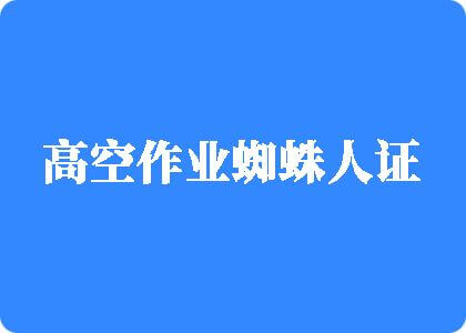 大屌操我视频高空作业蜘蛛人证